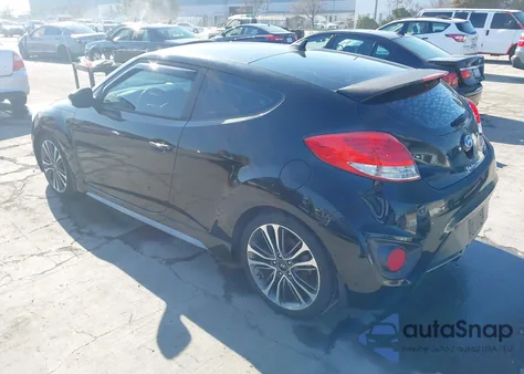 2016 Hyundai Veloster Turbo z USA, uszkodzony, nr VIN KMHTC6AEXGU254265